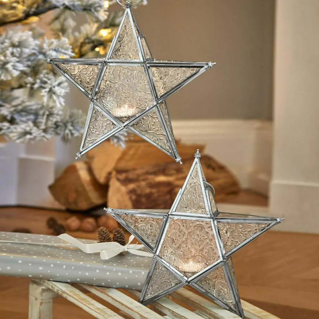 LOBERON Objets Décoratifs De Noël*Lot de 2 photophores Kian