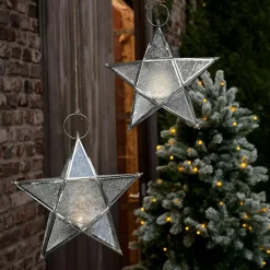 LOBERON Objets Décoratifs De Noël*Lot de 2 photophores Kian