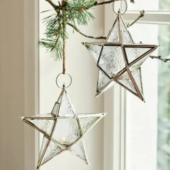 LOBERON Objets Décoratifs De Noël*Lot de 2 photophores Kian