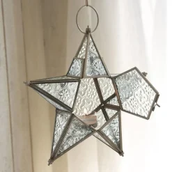 LOBERON Objets Décoratifs De Noël*Lot de 2 photophores Kian
