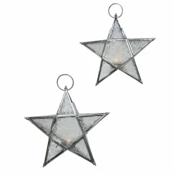 LOBERON Objets Décoratifs De Noël*Lot de 2 photophores Kian