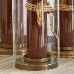 LOBERON Photophores|Porte-Bougies*Lot de 4 photophores Kriven