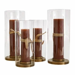 LOBERON Photophores|Porte-Bougies*Lot de 4 photophores Kriven