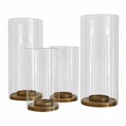 LOBERON Photophores|Porte-Bougies*Lot de 4 photophores Kriven