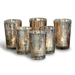 LOBERON Objets Décoratifs De Noël*Lot de 6 photophores Latona