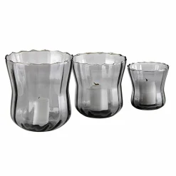 LOBERON Photophores|Porte-Bougies*Lot de 3 photophores Lovire