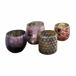 LOBERON Photophores|Porte-Bougies*Lot de 4 photophores Marine