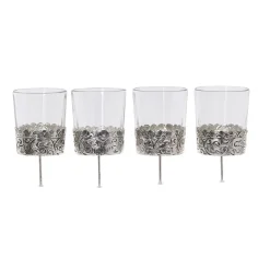 LOBERON Couronnes De L'Avent*Lot de 4 photophores Pinelle
