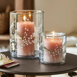 LOBERON Photophores|Porte-Bougies*Lot de 2 photophores Temao