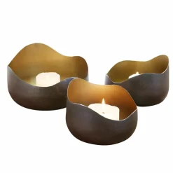LOBERON Photophores|Porte-Bougies*Lot de 3 photophores Thalorion