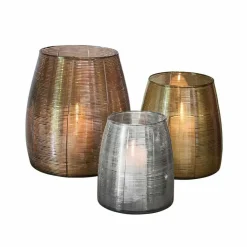 LOBERON Photophores|Porte-Bougies*Lot de 3 photophores Uvenar