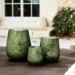 LOBERON Photophores|Porte-Bougies*Lot de 3 photophores Vitas