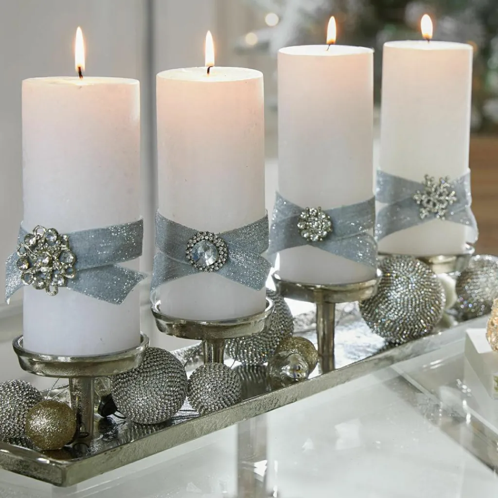 LOBERON Bougies|Porte-Bougies*Lot de 4 pin's décoratifs Brillliant Pins