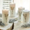 LOBERON Bougies|Couronnes De L'Avent*Lot de 4 pin’s décoratifs Charre