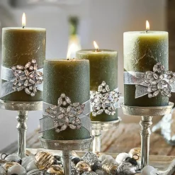 LOBERON Bougies|Couronnes De L'Avent*Lot de 4 pin’s décoratifs Custer