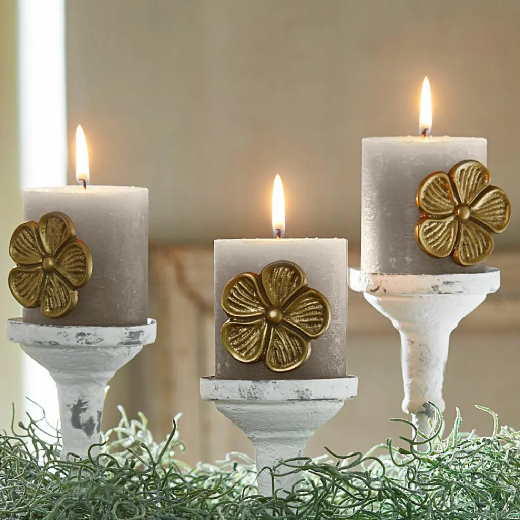 LOBERON Bougies|Porte-Bougies*Lot de 3 pin’s décoratifs Olevir