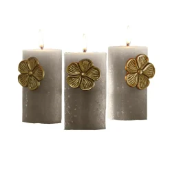 LOBERON Bougies|Porte-Bougies*Lot de 3 pin’s décoratifs Olevir
