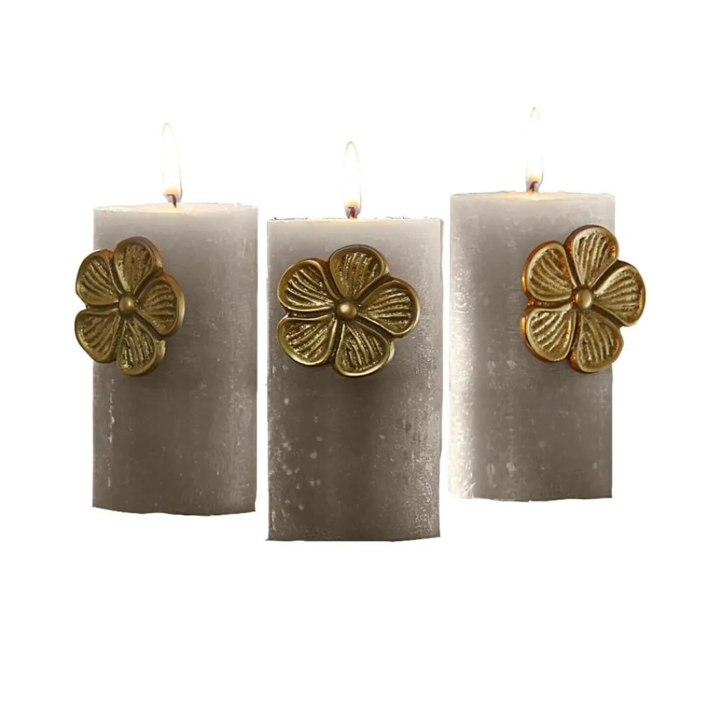 LOBERON Bougies|Porte-Bougies*Lot de 3 pin’s décoratifs Olevir