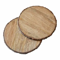 LOBERON Ustensiles De Cuisine|Accessoires De Table*Lot de 2 planches en bois Danice