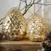 LOBERON Accessoires Lumineux|Décorations Lumineuses*Lot de 2 pommes de pin à LED Ibaque