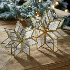 LOBERON Décorations De Table De Noël|Photophores, Chandeliers Et Lanternes*Lot de 2 porte-bougies Zaydan