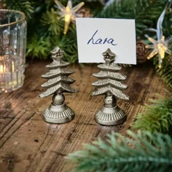 LOBERON Décorations De Table De Noël*Lot de 2 porte-cartes Leovian