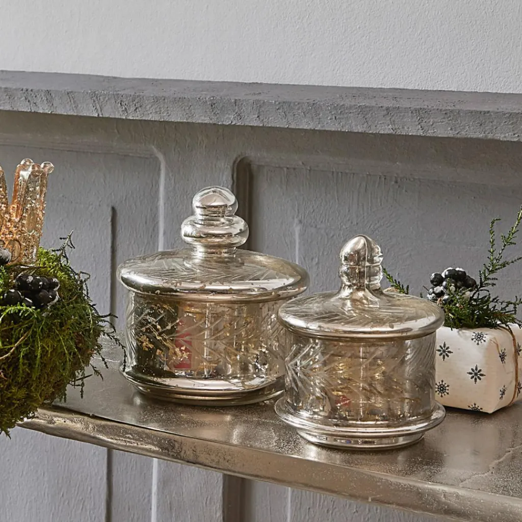 LOBERON Pots|Coupes Et Pots*Lot de 2 pots en verre Elexa