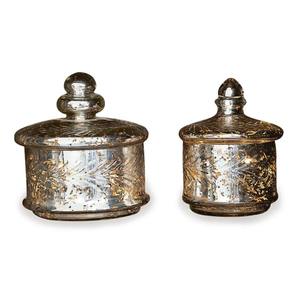 LOBERON Pots|Coupes Et Pots*Lot de 2 pots en verre Elexa