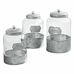 LOBERON Boîtes Et Cloches En Verre|Boîtes Et Cloches En Verre*Lot de 3 pots Jaubert