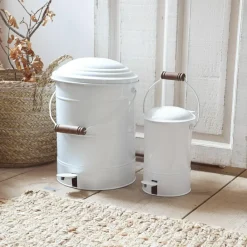 LOBERON Rangements|Rangements*Lot de 2 poubelles Pernell