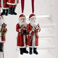 LOBERON Décorations Pour Le Sapin*Lot de 6 Pères Noël Corvin