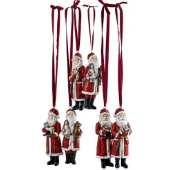 LOBERON Décorations Pour Le Sapin*Lot de 6 Pères Noël Corvin