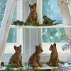 LOBERON Décorations De Table De Noël|Figurines De Noël*Lot de 4 renards décoratifs Survie