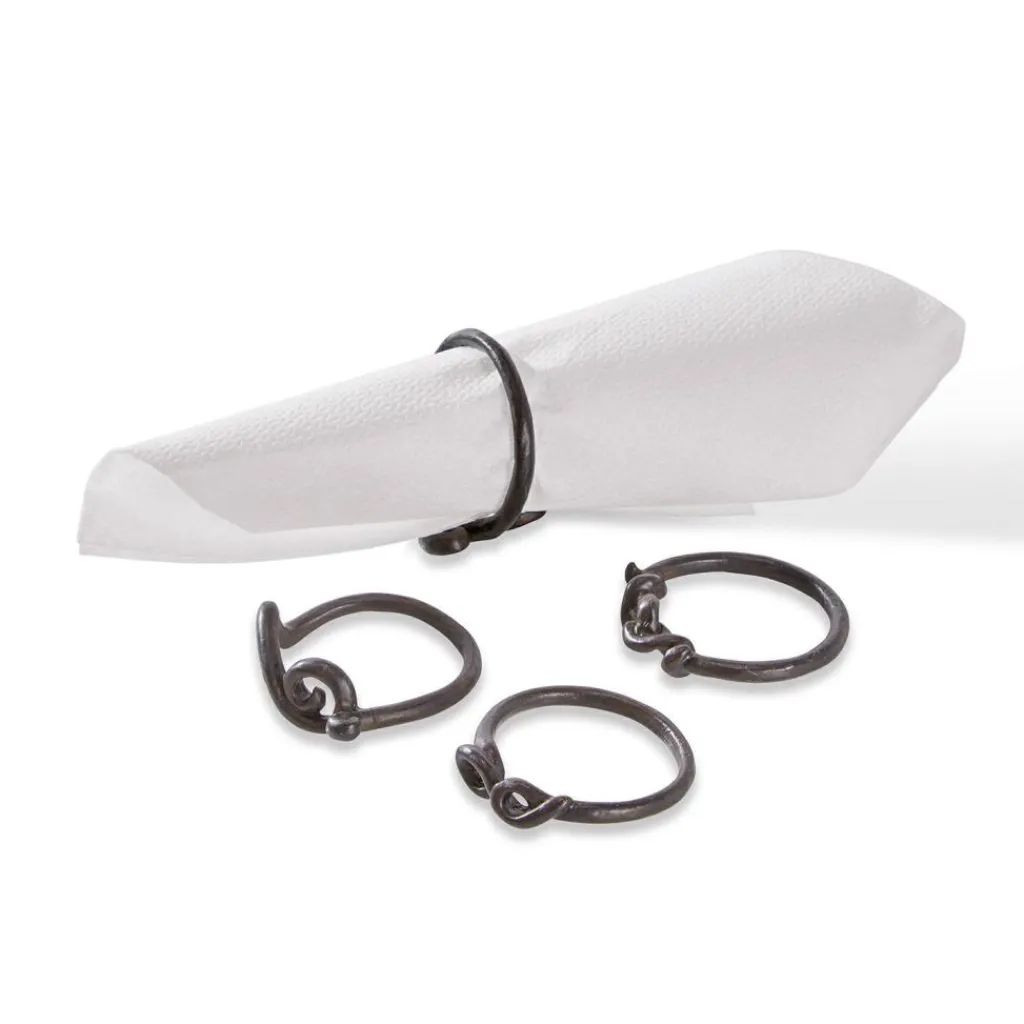 LOBERON Ustensiles De Cuisine|Accessoires De Table*Lot de 4 ronds de serviettes Astor