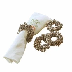 LOBERON Ustensiles De Cuisine|Accessoires De Table*Lot de 4 ronds de serviettes Costavio