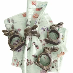LOBERON Ustensiles De Cuisine|Accessoires De Table*Lot de 4 ronds de serviettes Bresanto
