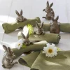 LOBERON Ustensiles De Cuisine|Accessoires De Table*Lot de 6 ronds de serviettes Aurelie