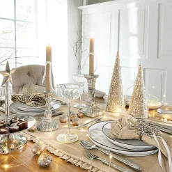 LOBERON Décorations De Table De Noël*Lot de 2 ronds de serviette Sophie