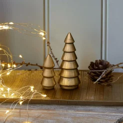 LOBERON Objets Décoratifs De Noël*Lot de 2 sapins décoratifs Zarilith