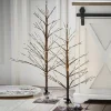 LOBERON Décorations Lumineuses*Lot de 2 sapins décoratifs Hellerud