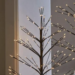 LOBERON Décorations Lumineuses*Lot de 2 sapins décoratifs Hellerud
