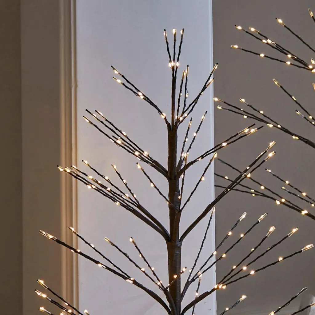 LOBERON Décorations Lumineuses*Lot de 2 sapins décoratifs Hellerud