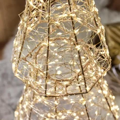 LOBERON Accessoires Lumineux|Décorations Lumineuses*Lot de 2 sapins LED Chantorin