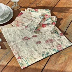 LOBERON Nappes|Linge De Table*Lot de 4 serviettes Briovene