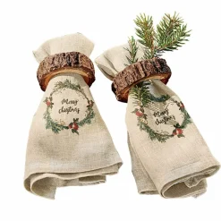 LOBERON Linge De Table*Lot de 2 serviettes de table Halofay