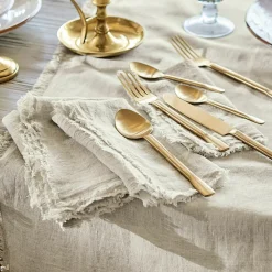 LOBERON Nappes|Linge De Table*Lot de 4 serviettes de table Largo