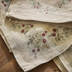LOBERON Nappes|Linge De Table*Lot de 4 serviettes Lenius