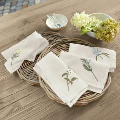 LOBERON Nappes|Linge De Table*Lot de 4 serviettes Lentilly