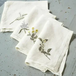 LOBERON Nappes|Linge De Table*Lot de 4 serviettes Lentilly