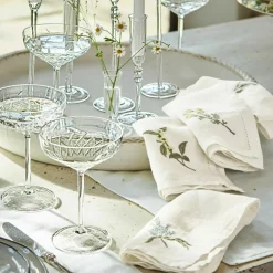 LOBERON Nappes|Linge De Table*Lot de 4 serviettes Lentilly